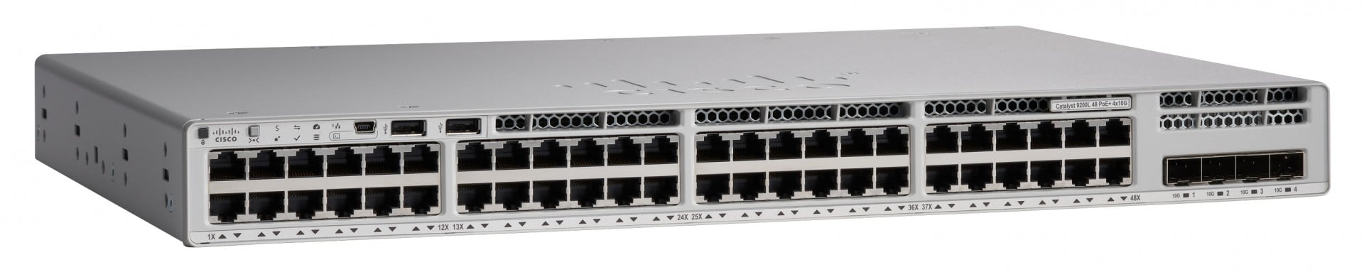Cisco C9200-48PXG-A switch di rete Gestito L2/L3 Gigabit Ethernet (10/100/1000) Supporto Power over Ethernet (PoE) Grigio