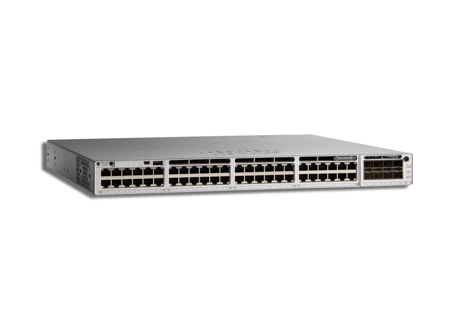Cisco Catalyst C9300-48UB-E Switch 48x 1G RJ45 UPOE 822W 802.3bt Network Essentials