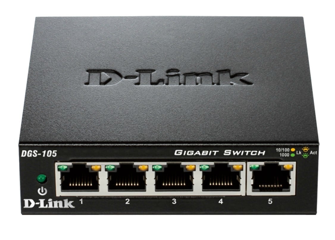 D-Link DGS-105 Non gestito L2 Gigabit Ethernet (10/100/1000) Nero